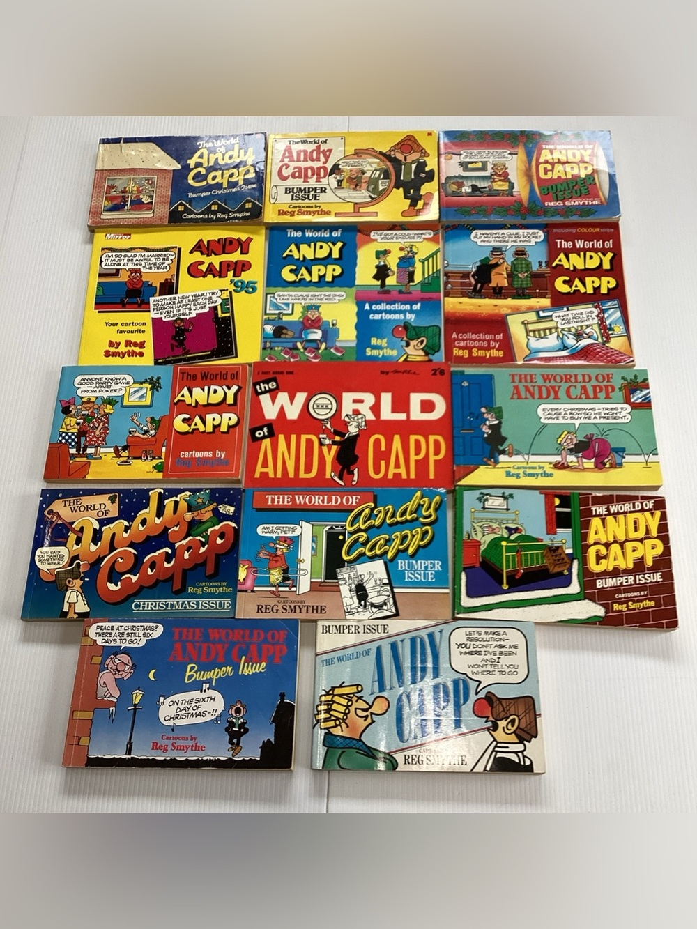 14 X The World of Andy Capp 1980's 10 books , 1990’s 3 Books , 1961 1 Book